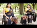 Kavya S Rustic Morning Ride On A Mini Pony In Saree Kavya S Rustic Morning Ride On A Mini Pony In Saree