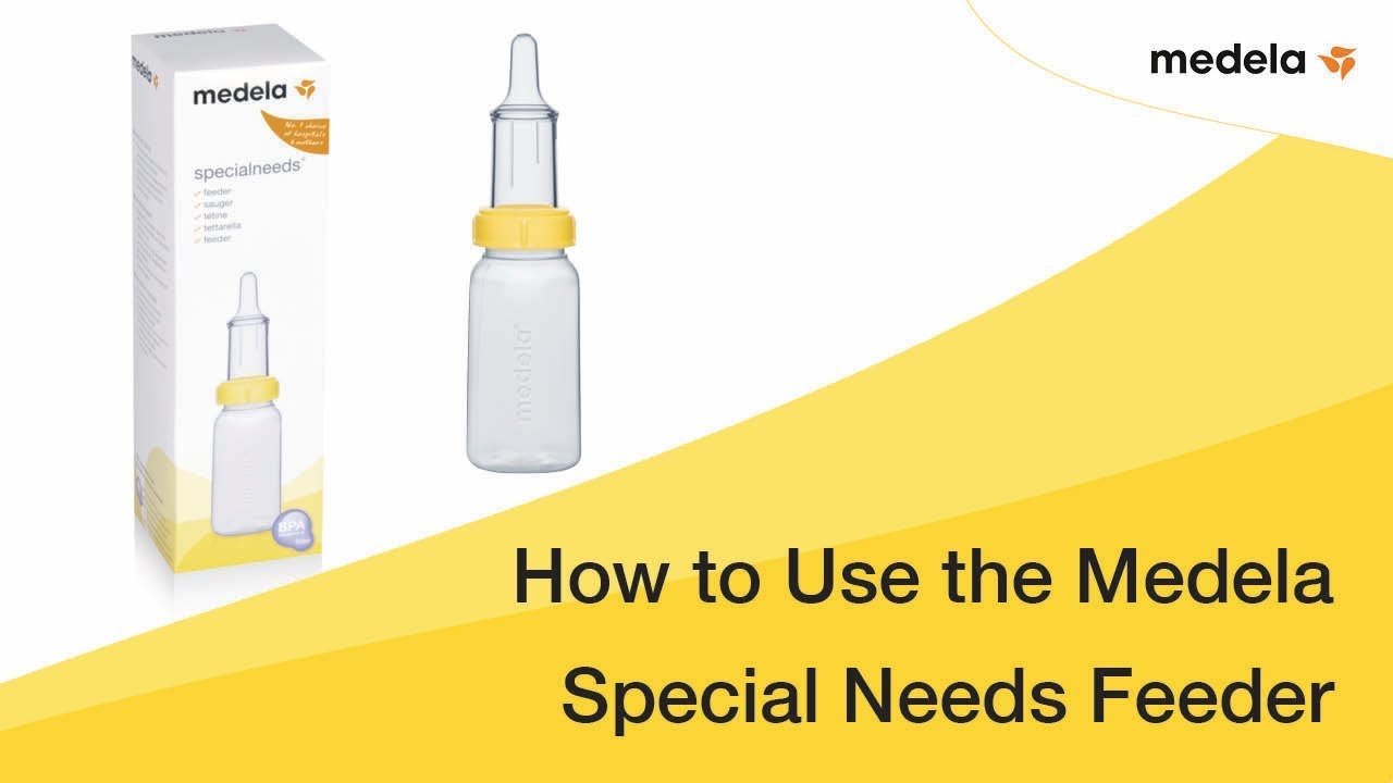 Medela biberon Specialneeds - Bec de lièvre - Aide à la succion