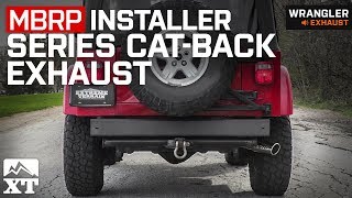 Jeep Wrangler TJ MBRP Installer Series Cat-Back (2000-2006) Exhaust Sound  Clip & Install - YouTube