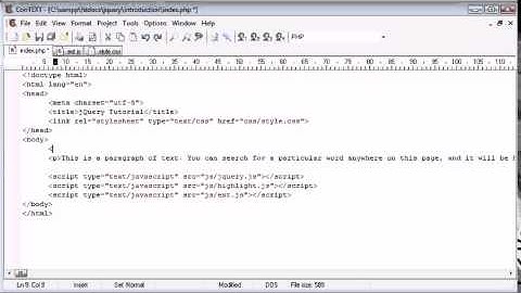 jQuery Tutorial   121   Highlight search plugin