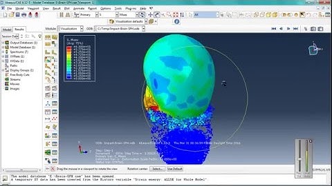 Simulation SPH impact to the human skull by using Abaqus