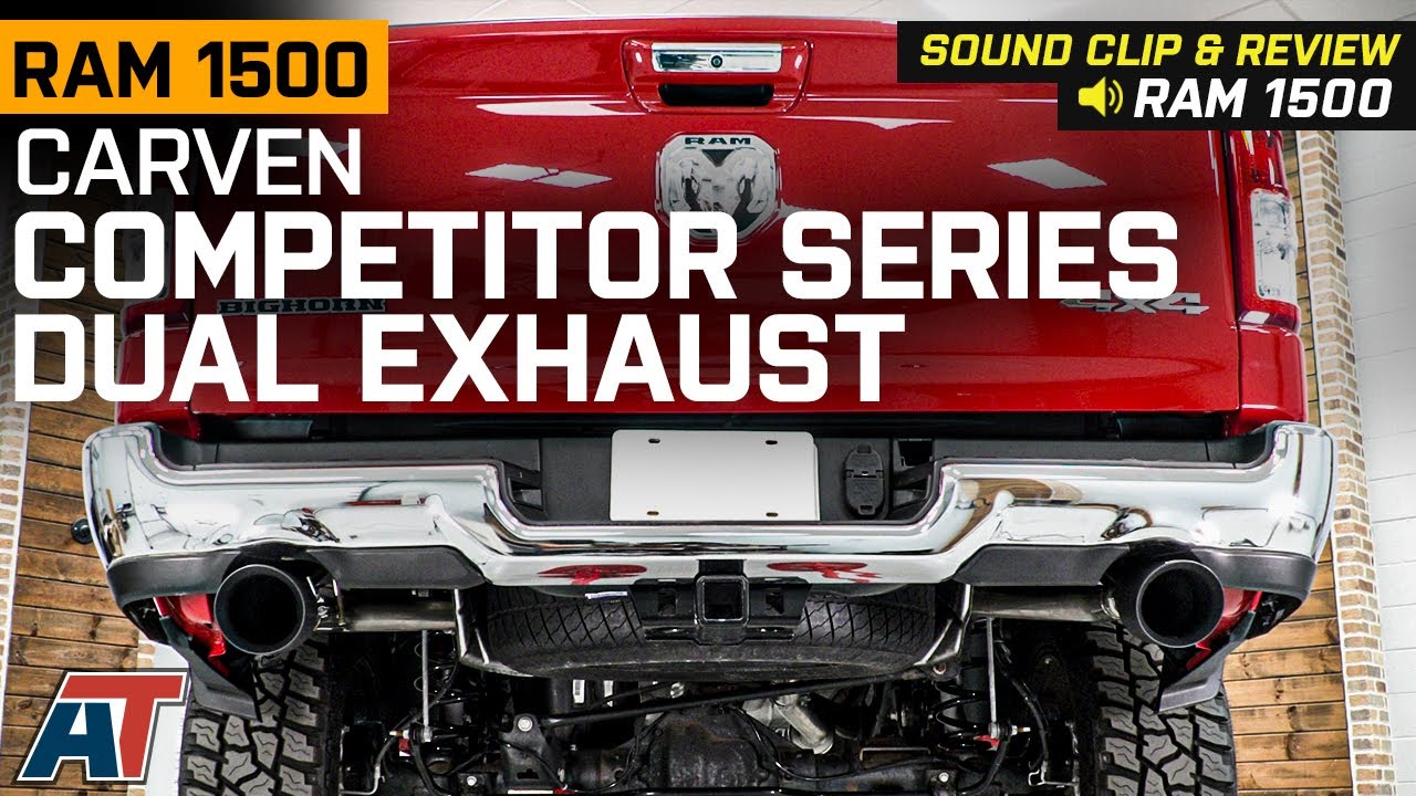 2019-2022 RAM 5.7L 1500 Carven Exhaust Competitor Series Dual Exhaust  System Review & Sound Clip 