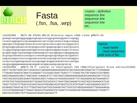 Sequence file formats