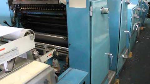 Web offset printing machine ROTATEK RK 200 year 1985 2/0 1/1 with Remaliner
