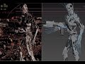 Terminator t 800 real 3D model Part 1