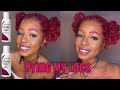 Bleaching and Coloring My Locs For The First Time!| ADORE| Alaysia Chantae’