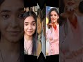 Jannat zubairanushka sen others actress natural  look vs makeup look newshorts