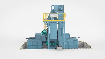 Wheelabrator CMS Mesh Belt Shot Blast Machine