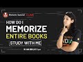 How Do I Memorize Entire Books..?? by Dr.Vani Sood | Study with Me | Biotonic Special | Vedantu
