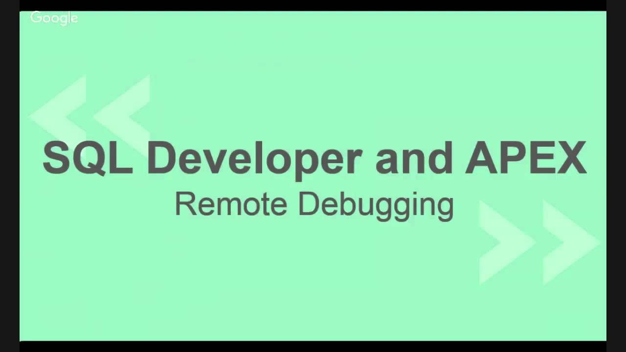 SQL Developer Integration with APEX - YouTube