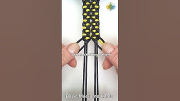 Bracelet Knitting Tutorial: Bracelet Pattern#shorts #macrametutorial #tricks #howto#craftideas