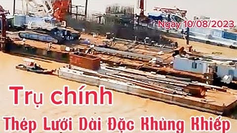 Cầu Rạch Miễu 2: Thép Lưới dưới trụ chính dây văng  dài Đặc Khủng Kiếp Xã Bình Đức/Cồn Thới Sơn