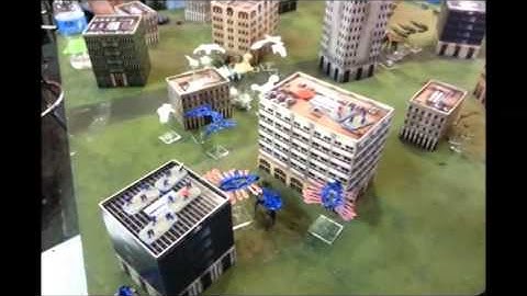 Dropzone Commander Battle Report #2 4-player Land Grab 999 points