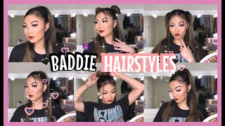 MY EASY GO TO HAIRSTYLES *Baddie B*tch Edition*