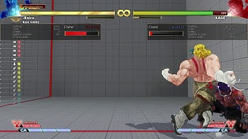SFV Alex No Recovery Corner Meaty Set Up From EX Flash Chop