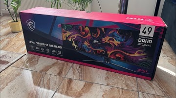 UNBOXING | 49" MSI MPG 491CQPX QD-OLED UltraWide Dual QHD 5120 × 1440 (32 : 9), 240 Hz