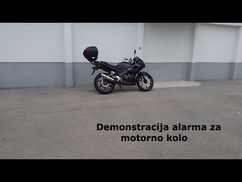 Alarm za motorno kolo - zaključna naloga v programu Mehatronik operater