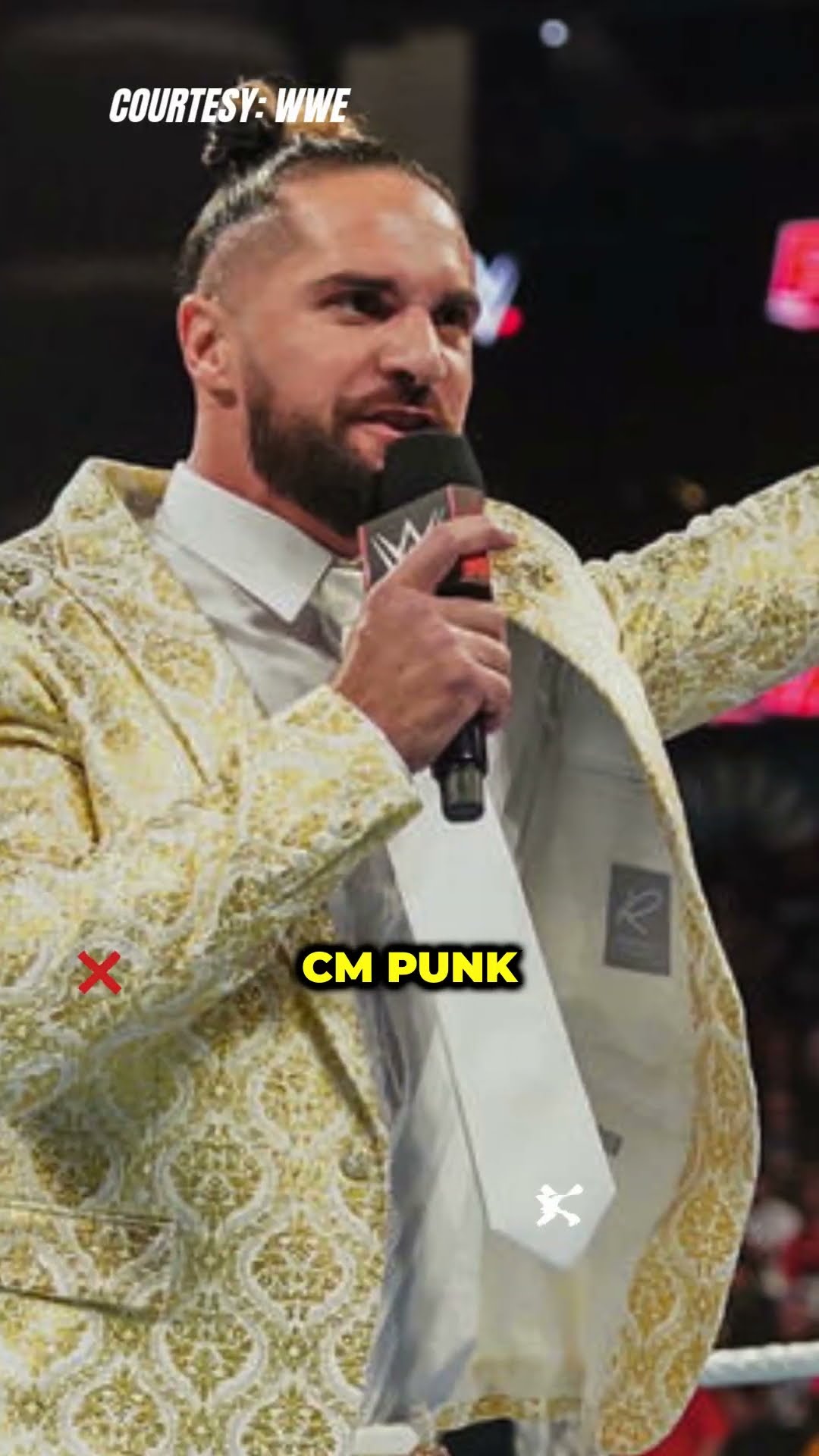 Did Seth Rollins go too far with that CM Punk shot Join the debate! #SethRollins #CMPunk #shorts