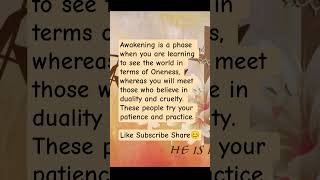 Awakening#Oneness vs duality #Dark night of the Soul#