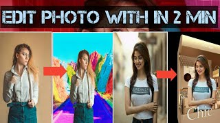 professional type edit photo within 2 min. photo edit kaise kare mobile mein in Hindi  2020