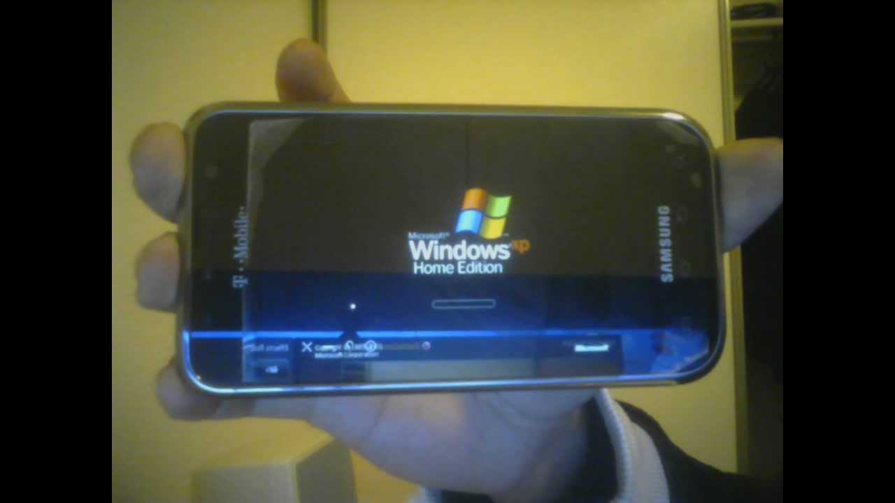 Windows XP on Samsung Galaxy S  YouTube