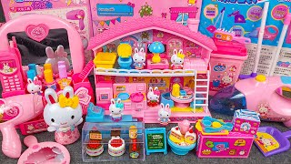 30 Minutes Satisfying with Unboxing Cute Pink Rabbit House Toys Collection Play Set ASMR