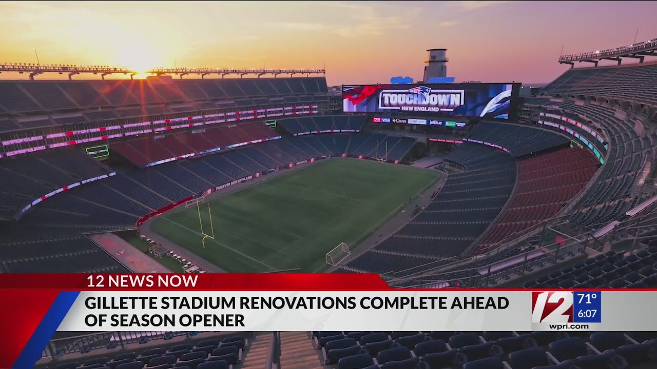 Gillette Stadium renovations complete ahead of Patriots season opener 