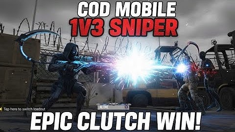 EPIC CLUTCH IN COD MOBILE 1V3 SNIPER 