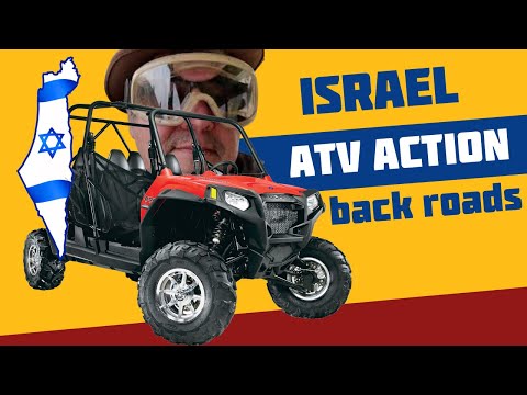 Hành động Bờ Tây ATV Đi xe Đường trên Đồi Eli ở Vùng Benjamin của Judea và Samaria Israel