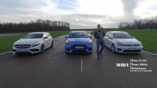 Focus RS vs A45AMG vs Golf R