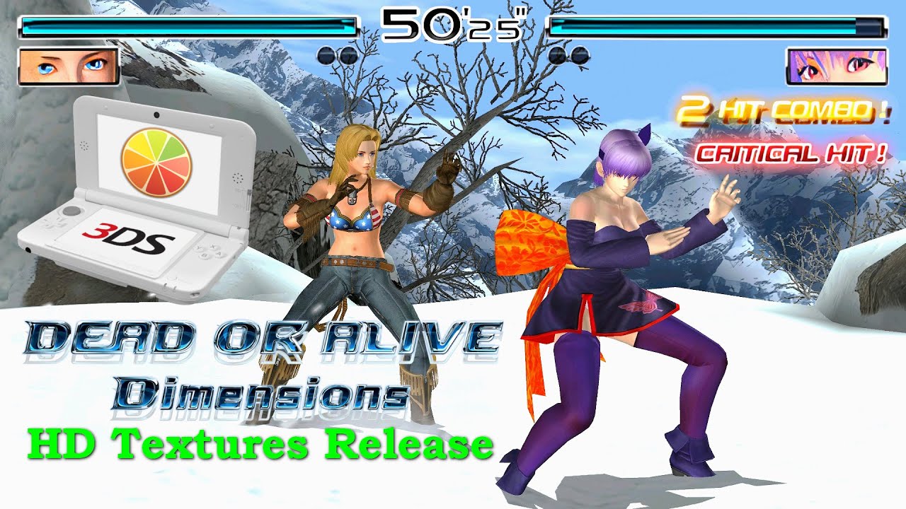 Dead Or Alive Dimensions ~ai Upscale Hd Textures Release And 60fps Patch Citra 4k 3ds Pc 