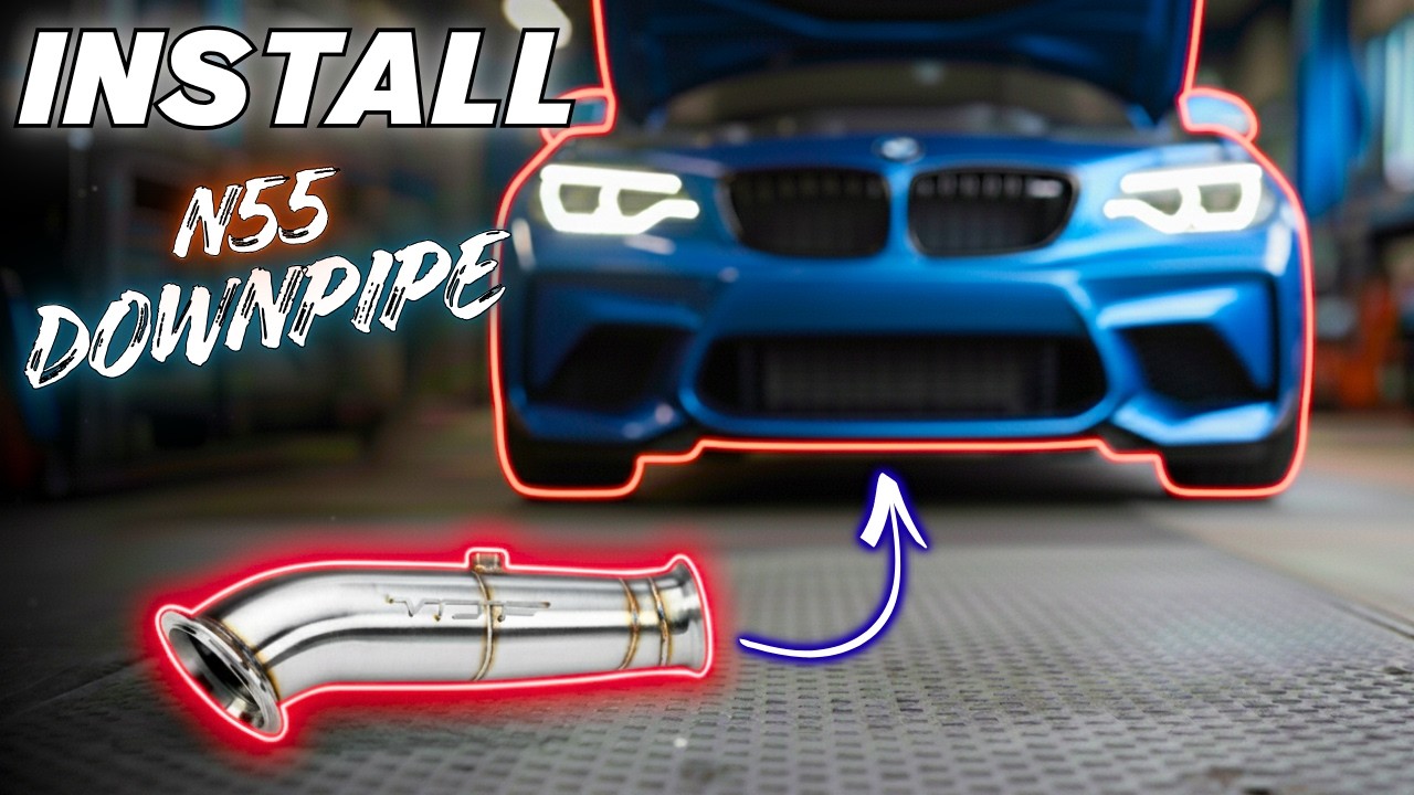 BMW N55 Downpipe INSTALL DIY & Sound Clips