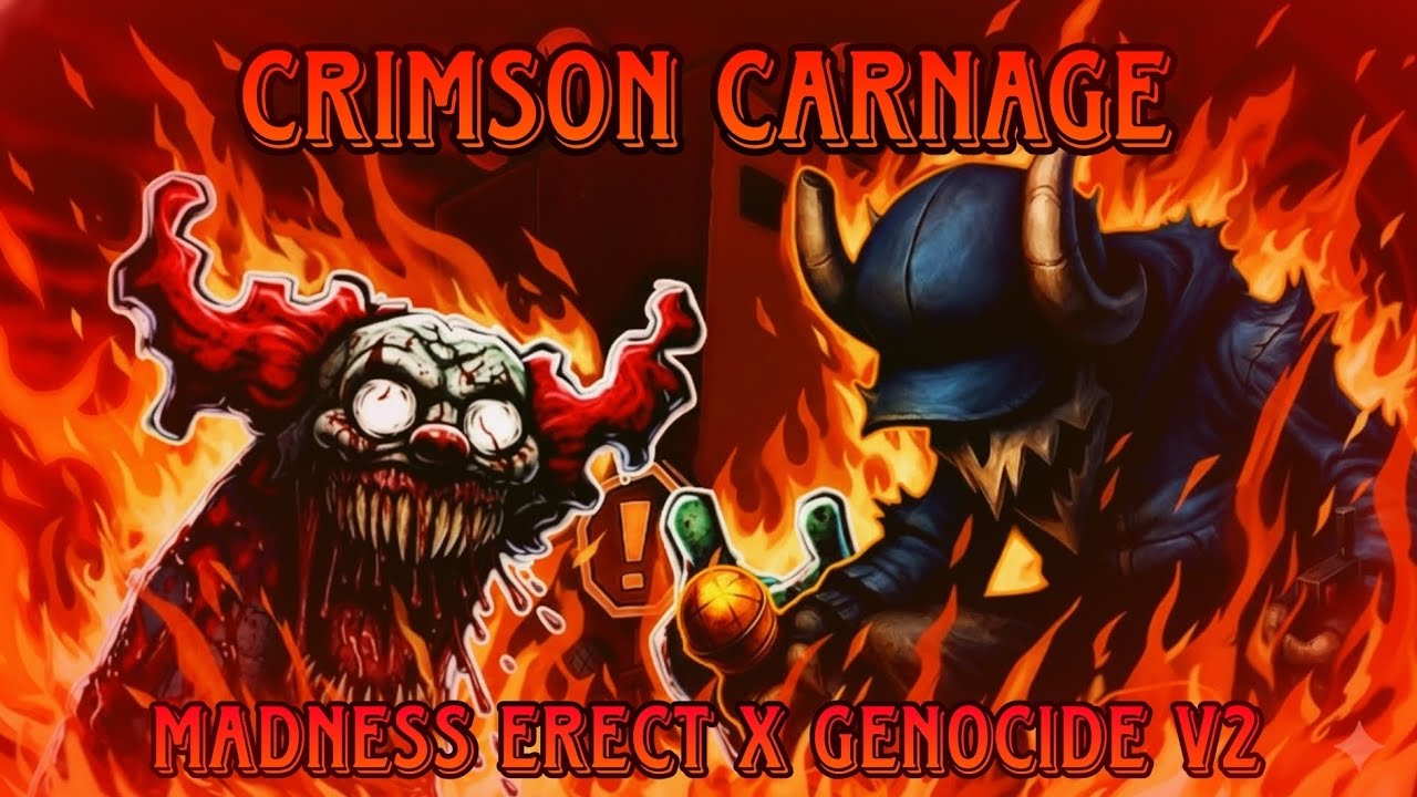 [FNF MASHUP] Crimson Carnage | Madness Erect x Genocide V2 [Tricky vs. Tabi]