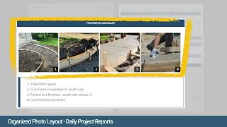 Daily Project Report - Photos Notes Layout