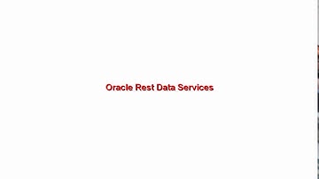 ORDS - Oracle Rest Data Services
