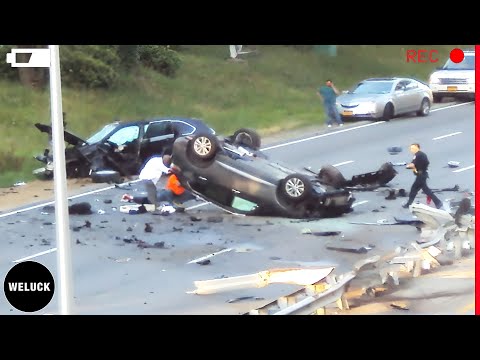 30 Tragic Moments! Car Flips Over In Brutal Crash Got Instant Karma | Idiots In Cars