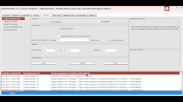 GramDominator - Scrape HashTag Users