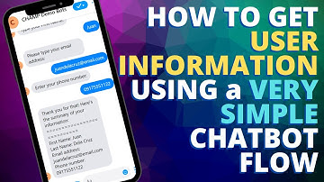 FREE! Very Easy Chatbot Guide How to Get User Information [Email, Phone]