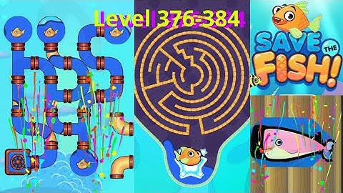 Save the Fish game - all levels - level 376 - 384. #savethefishgame