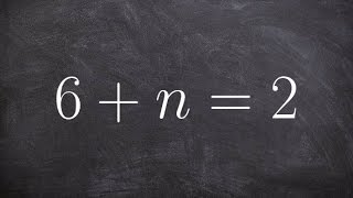 Solving one step equations using subtraction