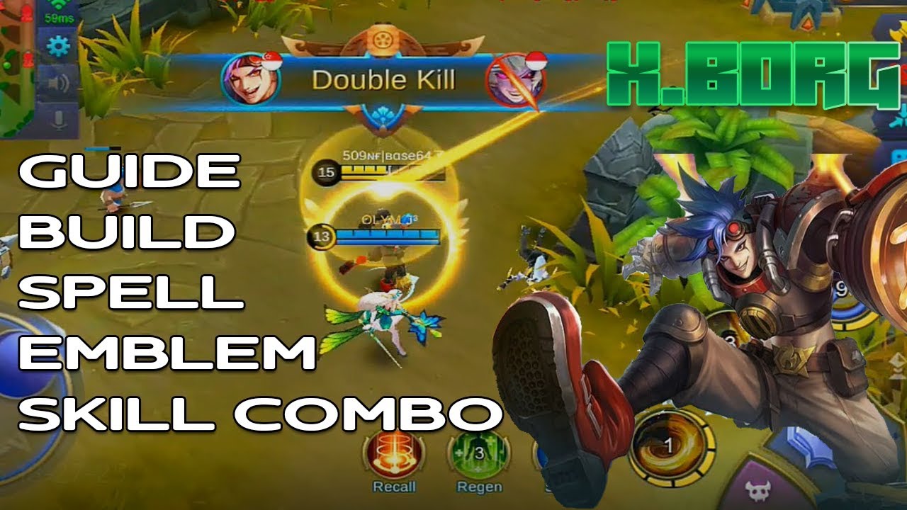NEW HERO X.BORG MOBILE LEGENDS GAMEPLAY  [Guide Build Emblem]
