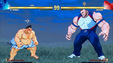 E:Honda Vs Abigail (Hardest AI) Street Fighter V:CE