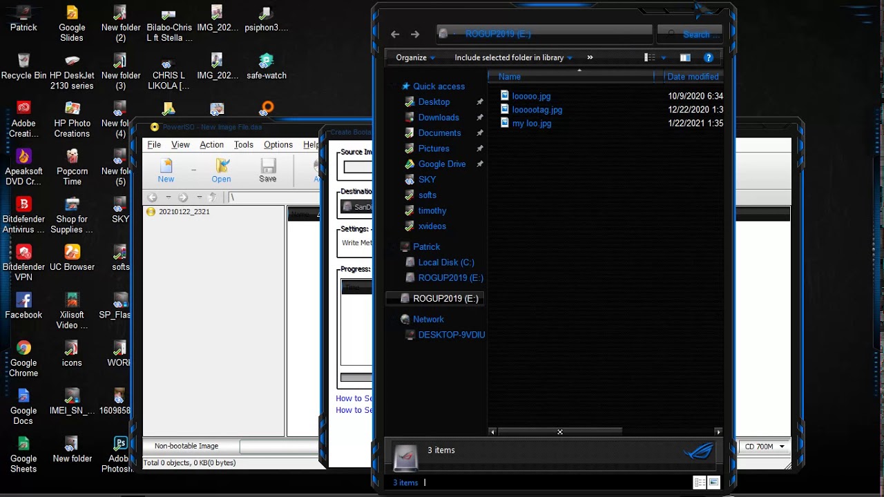 how to make bootable flash drive using power ISO (steps) - YouTube