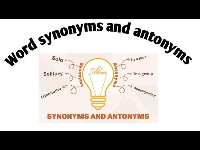 What are the synonyms of alone​ 