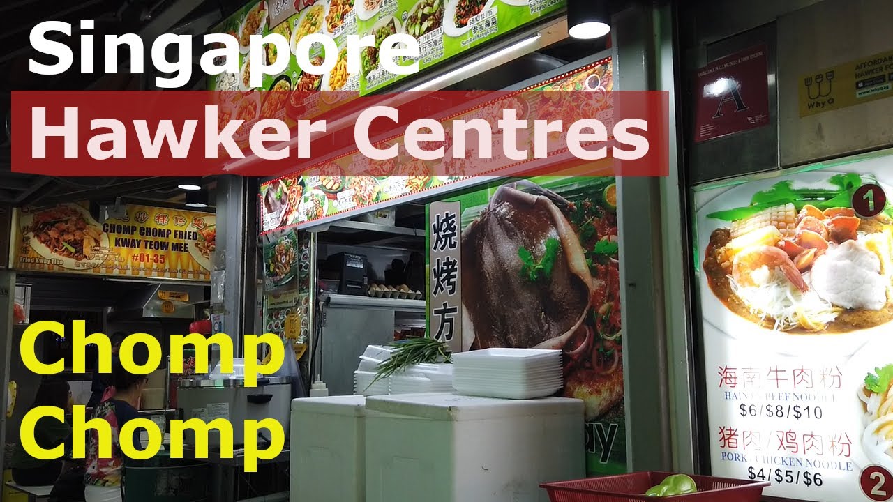 [Chomp Chomp]Singapore Hawker Centre in 3 minutes - YouTube