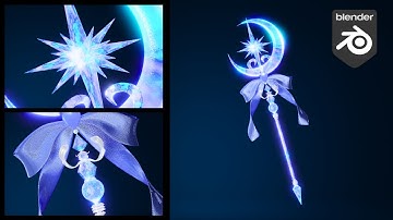 How to Make a Fantasy Crystal Scepter | Blender Tutorial