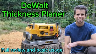 How to use a Thickness Planer  DeWalt Benchtop Thickness Planer DW735 / DW735X Full Review