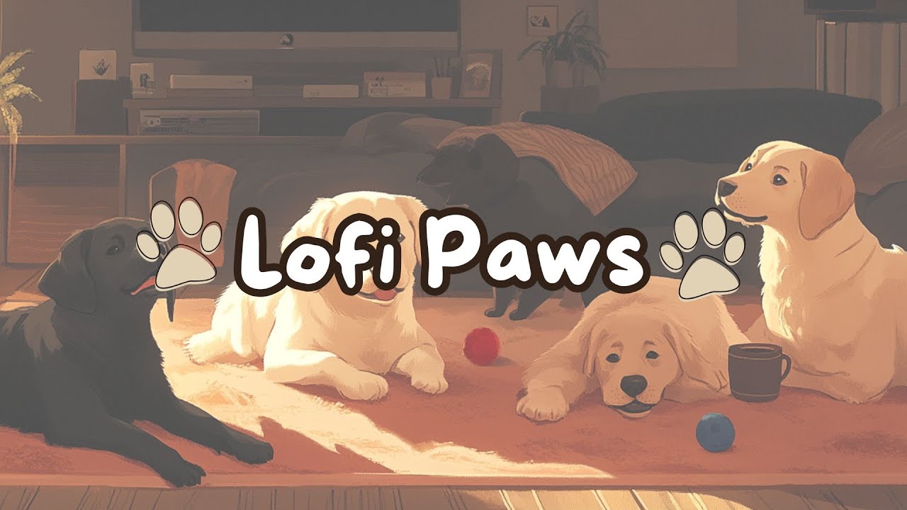 Lofi Paws: Dog Days and Coffee Nights 🐾 Chill Lofi Cafe Beats for Relaxation 017