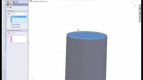 Solidworks Tutorial 3 Part 2 - Mirror and Shell