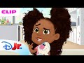 Back to School Hair Glam! Dad Styles AJ’s Hair 😍 | Hey AJ! | New Show Available Soon! | @disneyjr
